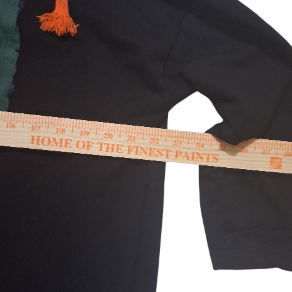 EUC HSJP Brand Sz. 1X‎ Black 1/2-3/4 Length Sleeves Hoodie - Picture 6 of 10